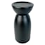 Crosby St. Black Ceramic Candle Holder, 5x10