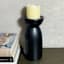 Black Ceramic Candle Holder, 5x10