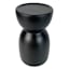 Crosby St. Black Ceramic Candle Holder, 5x8