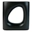 Crosby St. Black Open Ceramic Vase, 10"