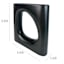 Crosby St. Black Open Ceramic Vase, 10"