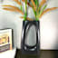 Black Ceramic Vase, 14"
