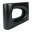 Black Ceramic Vase, 6"