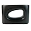 Black Ceramic Vase, 6"