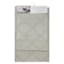 2-Piece Light Grey Diamond Design Bath Rug Set
