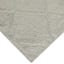 2-Piece Light Grey Diamond Design Bath Rug Set