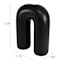 Crosby St. Black Ceramic Candle Holder, 4x5