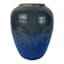 Ty Pennington Blue Reactive Glaze Ceramic Vase, 8"