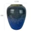 Ty Pennington Blue Reactive Glaze Ceramic Vase, 8"