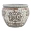 Grey & White Mosaic Tile Ceramic Outdoor Planter, Small