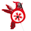 Bird with Windmill Yard Pick, 21"