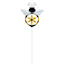 Bee with Windmill Yard Pick, 21"