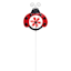 Ladybug With Windmill Yard Pick, 21"