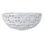 Providence White Cutout Ceramic Bowl, 12x5