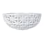 Providence White Cutout Ceramic Bowl, 12x5
