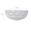 Providence White Cutout Ceramic Bowl, 12x5