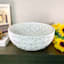 Providence White Cutout Ceramic Bowl, 12x5