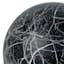 Black Faux Marble Orb, 4"