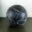 Black Faux Marble Orb, 4"
