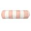 Providence Pink & White Cabana Stripe Bolster Outdoor Throw Pillow