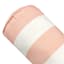 Providence Pink & White Cabana Stripe Bolster Outdoor Throw Pillow