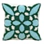 Found & Fable Turquoise & Green Tropical Tile Square Outdoor Throw Pillow, 18"