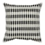 Crosby St. Black & White Broken Stripe Square Outdoor Throw Pillow, 18"