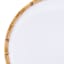 Bamboo Rim Melamine Dinner Plate, 11"