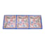 3-Section White Floral Melamine Serving Platter