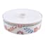White Floral Melamine Tortilla Warmer, 10"