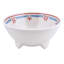 White Floral Melamine Salsa Bowl