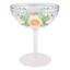Acrylic Multicolor Embossed Clear Margarita Glass