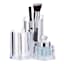 3-Compartment Clear Cylinder Cosmetic Organizer