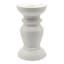 White Dual Candle Holder, 6"
