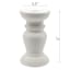 White Dual Candle Holder, 6"