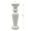 White Dual Candleholder, 12"