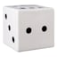 White Wood Dice, 4"