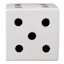 White Wood Dice, 4"