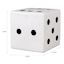 White Wood Dice, 4"