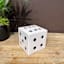 White Wood Dice, 4"