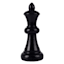 Black Resin Queen Chess Piece, 10"