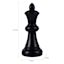 Black Resin Queen Chess Piece, 10"