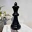 Black Resin Queen Chess Piece, 10"