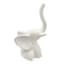 White Porcelain Elephant Figurine, 2x5