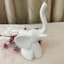 White Porcelain Elephant Figurine, 2x5