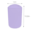 Tiny Dreamers Purple Plastic Trash Can, 6l