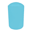 Tiny Dreamers Light Blue Plastic Trash Can, 6l