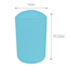 Tiny Dreamers Light Blue Plastic Trash Can, 6l