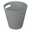 Grey Round Wastebasket, 5L
