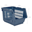 2-Pack Navy Blue Stackable Storage Basket, Extra Small